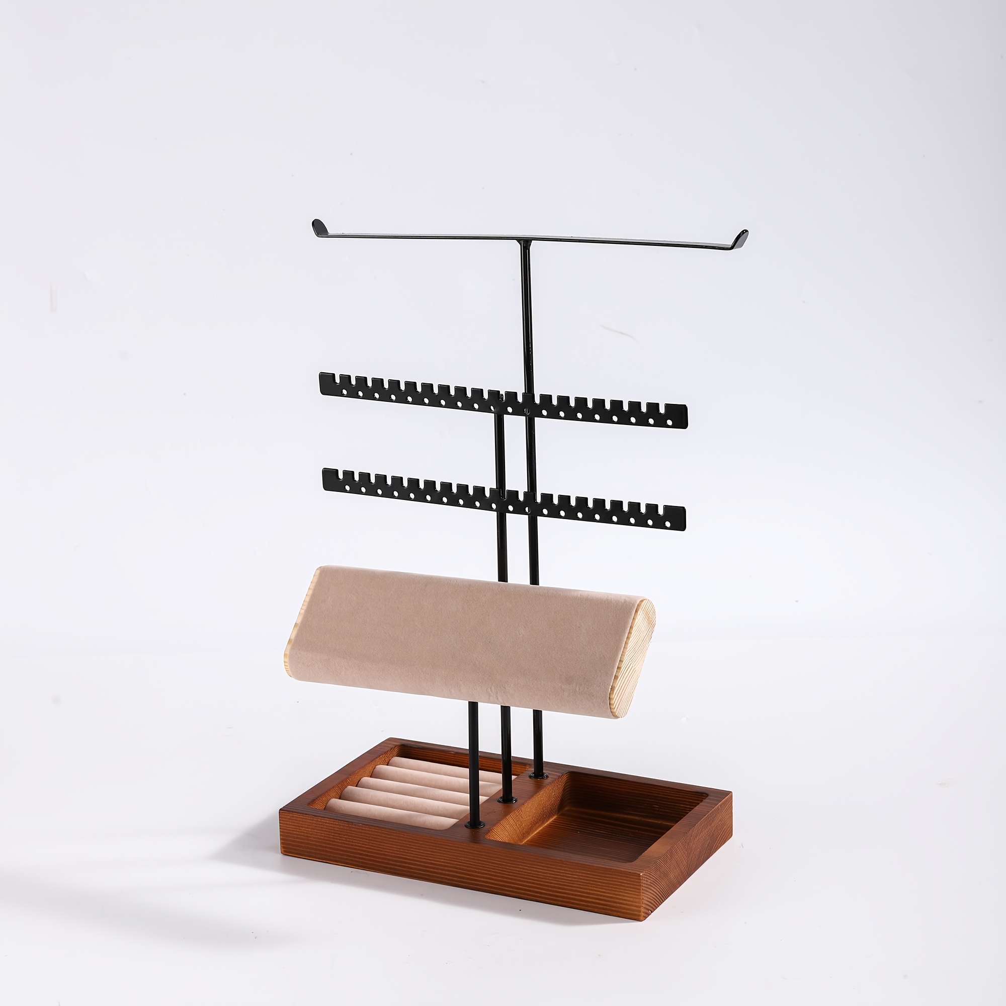 4-Layer Jewelry Storage Rack with Tray